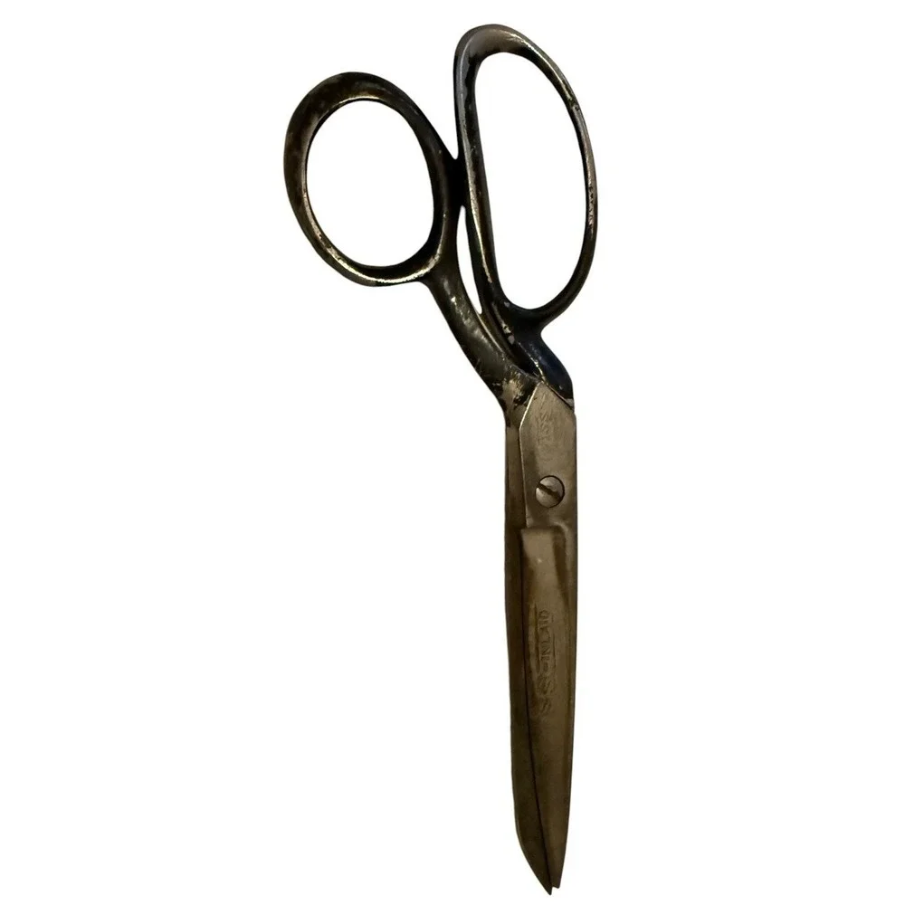 Vintage WISS Inlaid Shears Scissors Heavy Duty Steel Forged 8